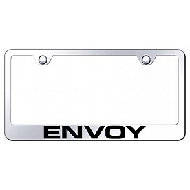 Automotive Gold License Plate Frame - Silver Stainless Steel - LFENVEC