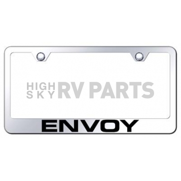 Automotive Gold License Plate Frame - Silver Stainless Steel - LFENVEC