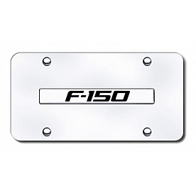 Automotive Gold License Plate - F-150 Logo Stainless Steel - F15GC