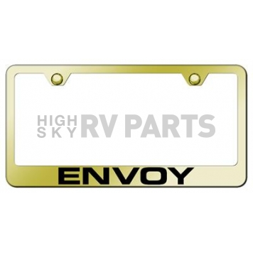 Automotive Gold License Plate Frame - Gold Stainless Steel - LFENVEG