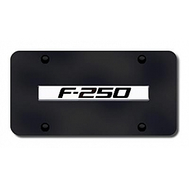 Automotive Gold License Plate - F-250 Logo Stainless Steel - F25CB