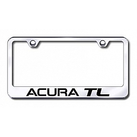 Automotive Gold License Plate Frame - Black Stainless Steel - LFATLEB