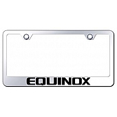 Automotive Gold License Plate Frame - Silver Stainless Steel - LFEQUEC