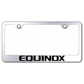 Automotive Gold License Plate Frame - Silver Stainless Steel - LFEQUEC