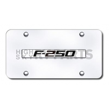 Automotive Gold License Plate - F-250 Logo Stainless Steel - F25CC