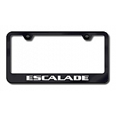 Automotive Gold License Plate Frame - Black Stainless Steel - LFESAEB