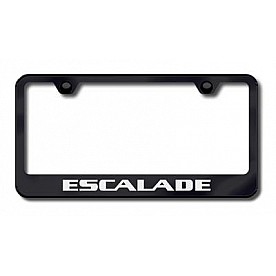 Automotive Gold License Plate Frame - Black Stainless Steel - LFESAEB
