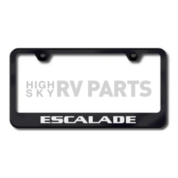 Automotive Gold License Plate Frame - Black Stainless Steel - LFESAEB