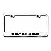 Automotive Gold License Plate Frame - Silver Stainless Steel - LFESAEC