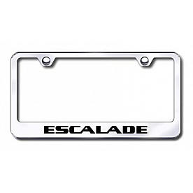 Automotive Gold License Plate Frame - Silver Stainless Steel - LFESAEC