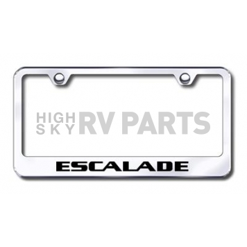 Automotive Gold License Plate Frame - Silver Stainless Steel - LFESAEC