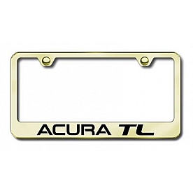 Automotive Gold License Plate Frame - Gold Stainless Steel - LFATLEG