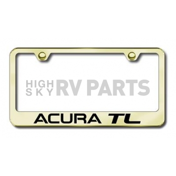 Automotive Gold License Plate Frame - Gold Stainless Steel - LFATLEG