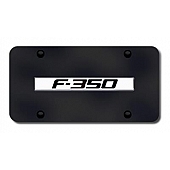 Automotive Gold License Plate - F-350 Logo Stainless Steel - F35CB