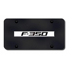 Automotive Gold License Plate - F-350 Logo Stainless Steel - F35CB