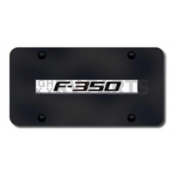 Automotive Gold License Plate - F-350 Logo Stainless Steel - F35CB
