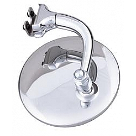 Trans Dapt Exterior Mirror Glass Round Manual Single - 6652