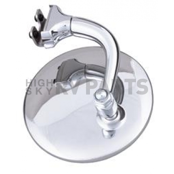 Trans Dapt Exterior Mirror Glass Round Manual Single - 6652