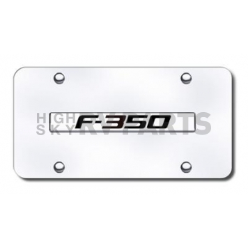 Automotive Gold License Plate - F-350 Logo Stainless Steel - F35CC