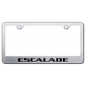 Automotive Gold License Plate Frame - Silver Stainless Steel - LFESAES