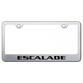 Automotive Gold License Plate Frame - Silver Stainless Steel - LFESAES