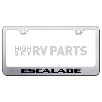 Automotive Gold License Plate Frame - Silver Stainless Steel - LFESAES