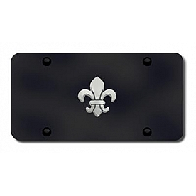 Automotive Gold License Plate - Fleur-De-Lis Stainless Steel - FDLCB