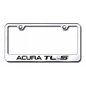 Automotive Gold License Plate Frame - Silver Stainless Steel - LFATLSEC