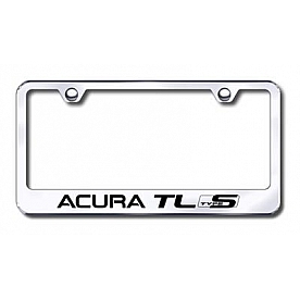 Automotive Gold License Plate Frame - Silver Stainless Steel - LFATLSEC