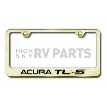 Automotive Gold License Plate Frame - Gold Stainless Steel - LFATLSEG