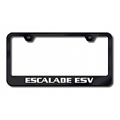Automotive Gold License Plate Frame - Black Stainless Steel - LFESVEB