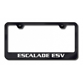 Automotive Gold License Plate Frame - Black Stainless Steel - LFESVEB