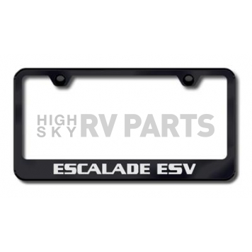 Automotive Gold License Plate Frame - Black Stainless Steel - LFESVEB
