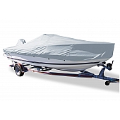 Carver Boat Cover V-Hull Bass Boat Gray Polyester - 70017P10
