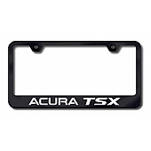 Automotive Gold License Plate Frame - Black Stainless Steel - LFATSEB