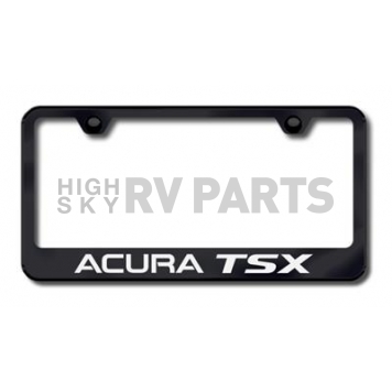 Automotive Gold License Plate Frame - Black Stainless Steel - LFATSEB
