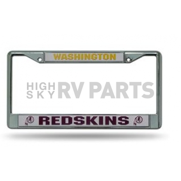 POWERDECAL License Plate Frame - Washington Redskins Plastic - FC1001