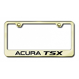 Automotive Gold License Plate Frame - Gold Stainless Steel - LFATSEG