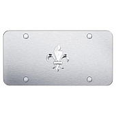 Automotive Gold License Plate - Fleur-De-Lis Stainless Steel - FDLCS