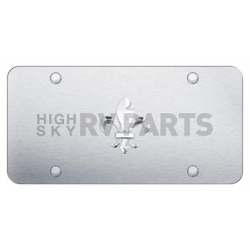 Automotive Gold License Plate - Fleur-De-Lis Stainless Steel - FDLCS