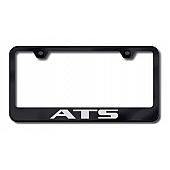 Automotive Gold License Plate Frame - Black Stainless Steel - LFATSCEB