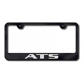 Automotive Gold License Plate Frame - Black Stainless Steel - LFATSCEB