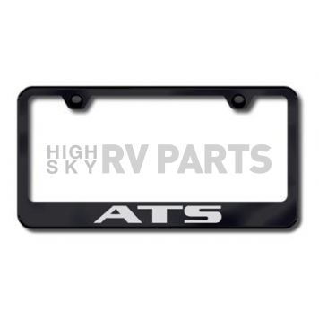 Automotive Gold License Plate Frame - Black Stainless Steel - LFATSCEB