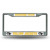 POWERDECAL License Plate Frame - Georgia Tech Yellow Jackets Name Zinc - FC110301