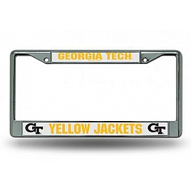 POWERDECAL License Plate Frame - Georgia Tech Yellow Jackets Name Zinc - FC110301