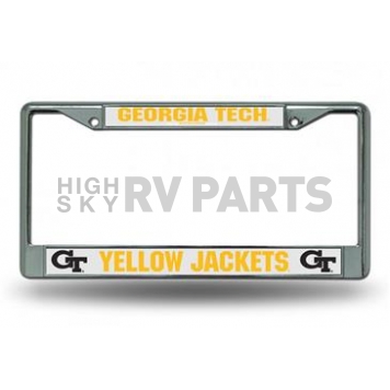 POWERDECAL License Plate Frame - Georgia Tech Yellow Jackets Name Zinc - FC110301