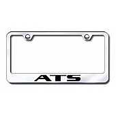 Automotive Gold License Plate Frame - Silver Stainless Steel - LFATSCEC