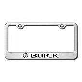 Automotive Gold License Plate Frame - Silver Stainless Steel - LFBUIES