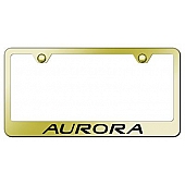 Automotive Gold License Plate Frame - Gold Stainless Steel - LFAUREG