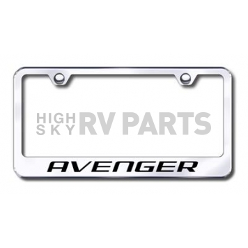 Automotive Gold License Plate Frame - Silver Stainless Steel - LFAVEEC